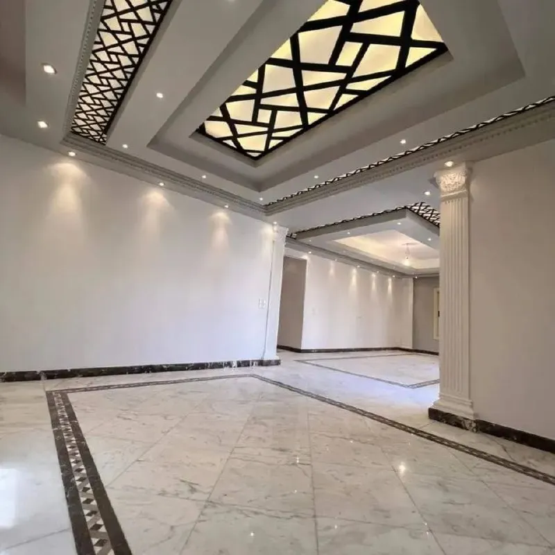 سقف جبس بورد فلات مع إنارة مخفية