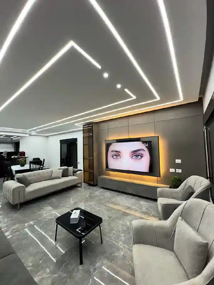 تصميم أسقف جبس بورد مع إضاءة ليد